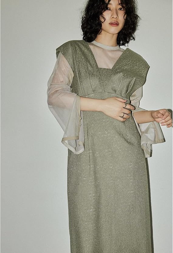 ＊美品＊ niana V line ジャガードドレス niana V line ジャガードドレス パーティードレス 結婚式