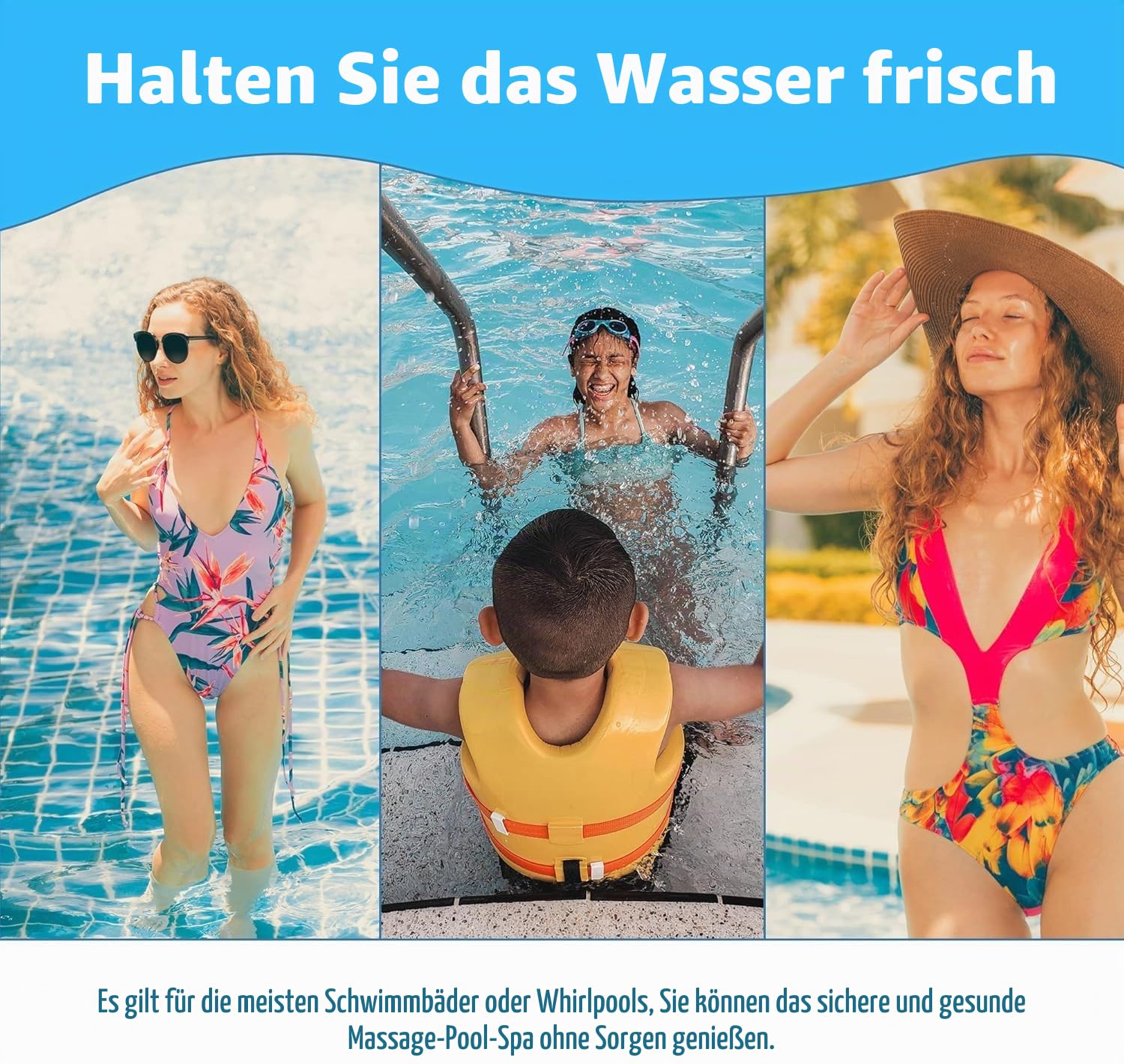 Typ I Filterkartusche für Bestway Aufstellpool, Ersatzfilterkartusche für aufblasbares Schwimmbad, 3,1 x 3,5 Zoll, 58093-17, 4 Stück