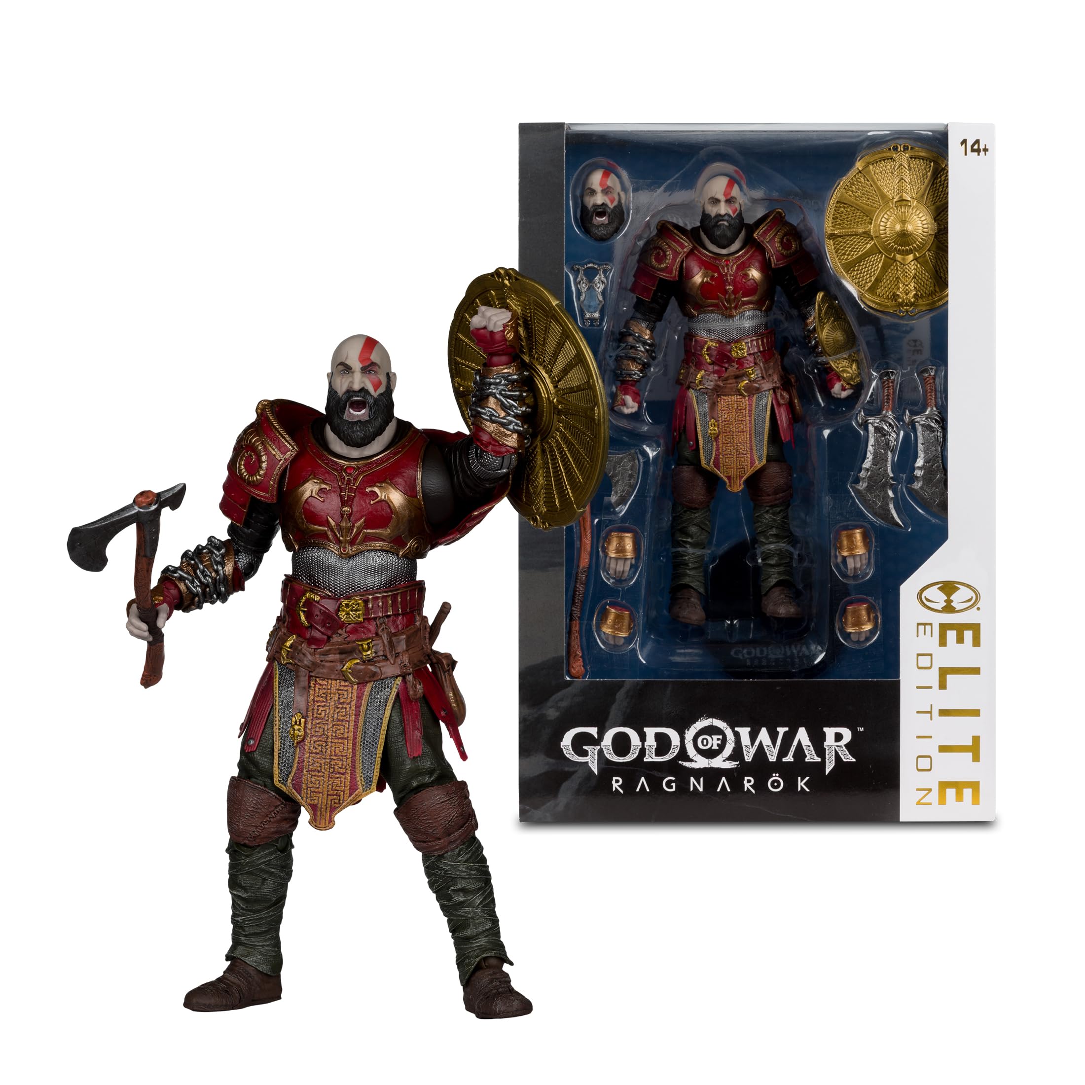 McFarlane God of Elite Edition Kratos with Ares Armor - Figura de acción (18 cm)