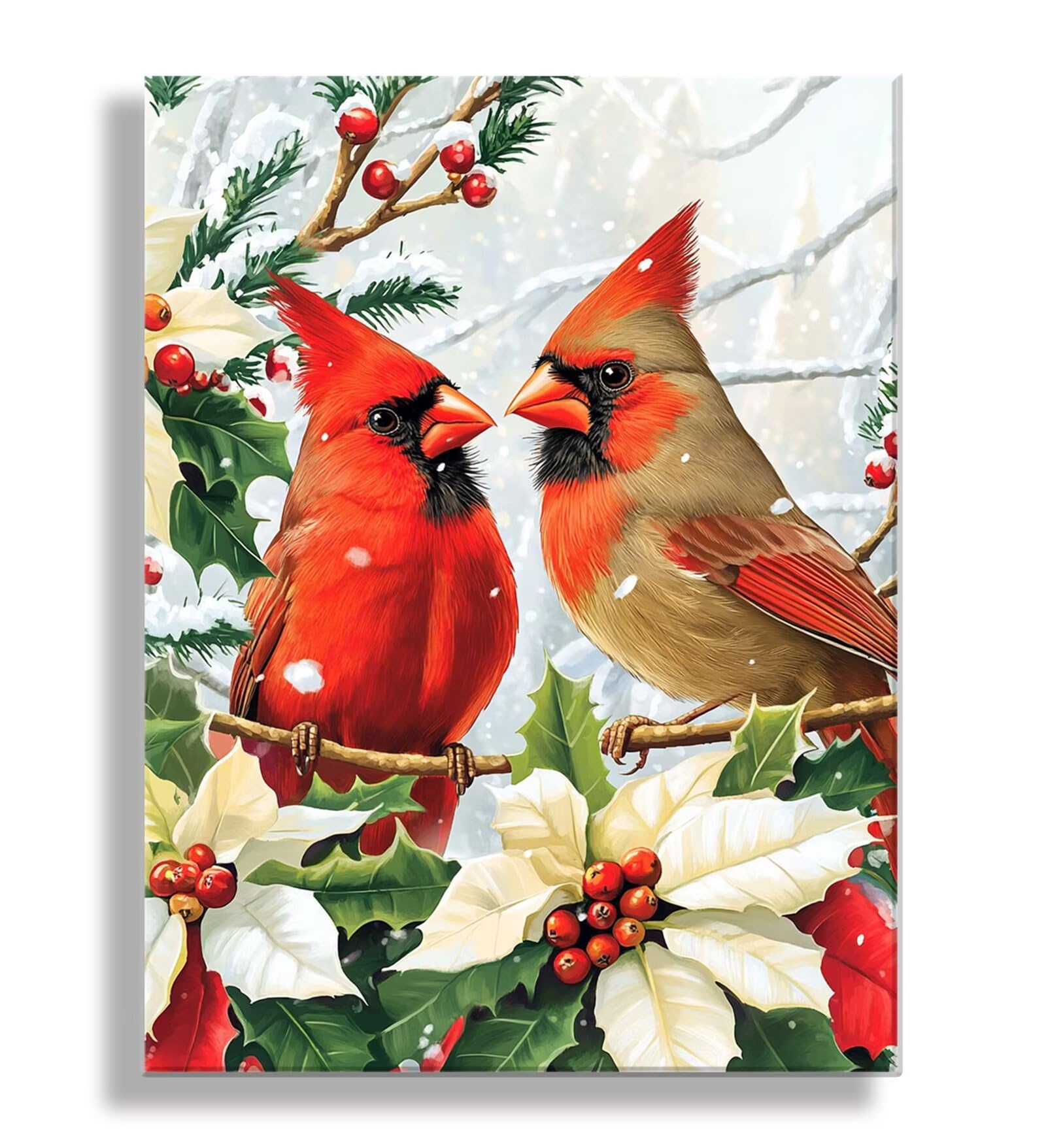 Dipingere con i Numeri Adulti fiore uccello, Quadri da Dipingere Numerati Fai Da Te per Principianti e Adultis, Olio La Pittura di Numeri Kit, Hobby Creativi Adulti, Decorazioni Casa 90x120cm Q3S-622