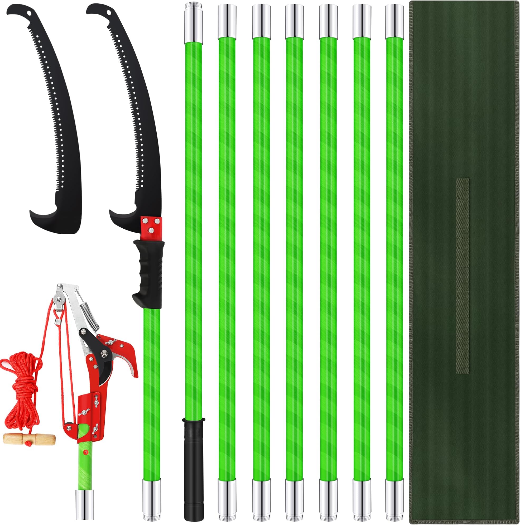 Rengue 26 Feet Tree Pole Saws ＆ Pruner, Adjustable Tree