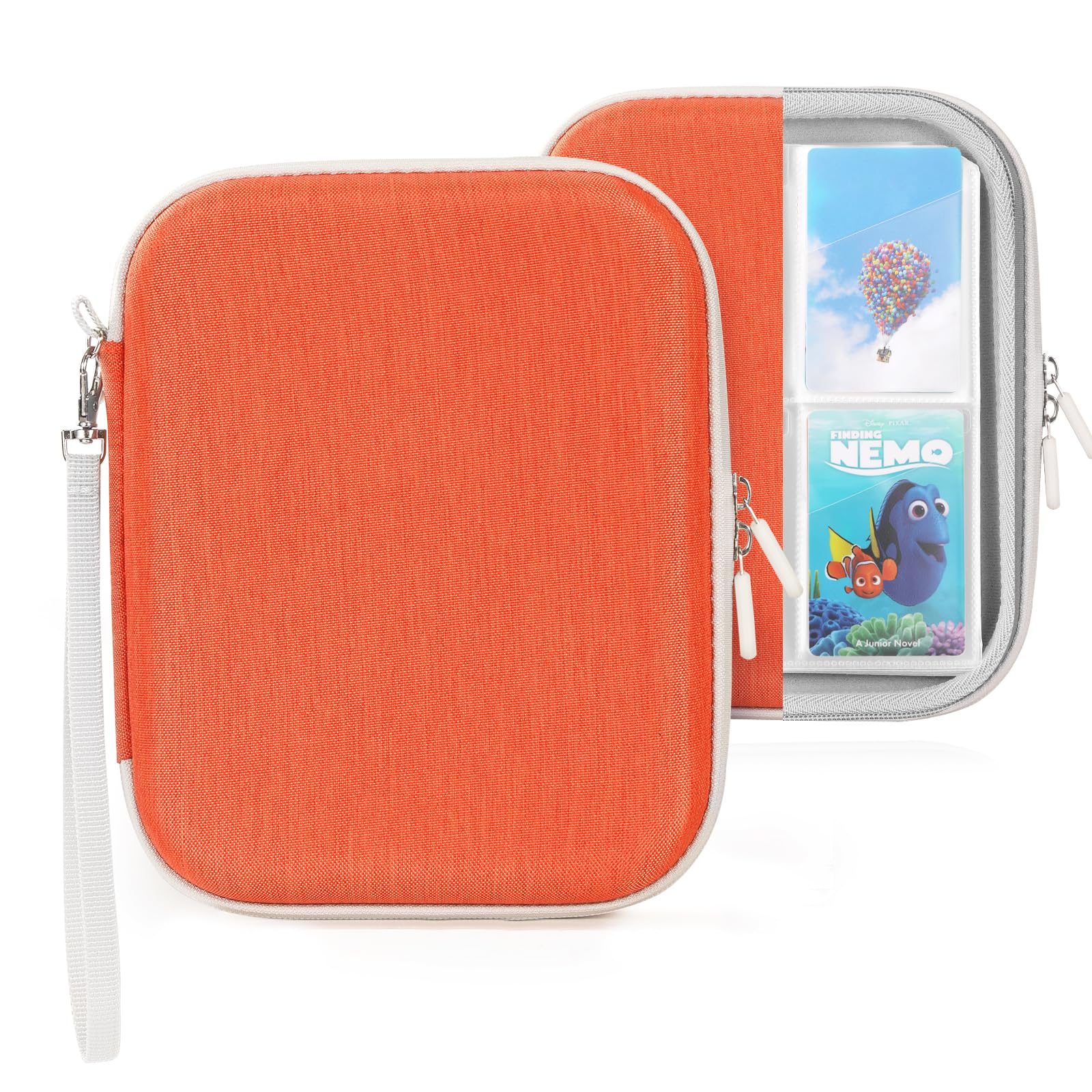 EUGOOCX Portable Card Holder Case for Yoto Cards, Double-Sided Binders Holds up to 120 Audiobook Cards, Storage Bag with Card Sleeve for Easy Travel & Organization (Orange) โ image 1