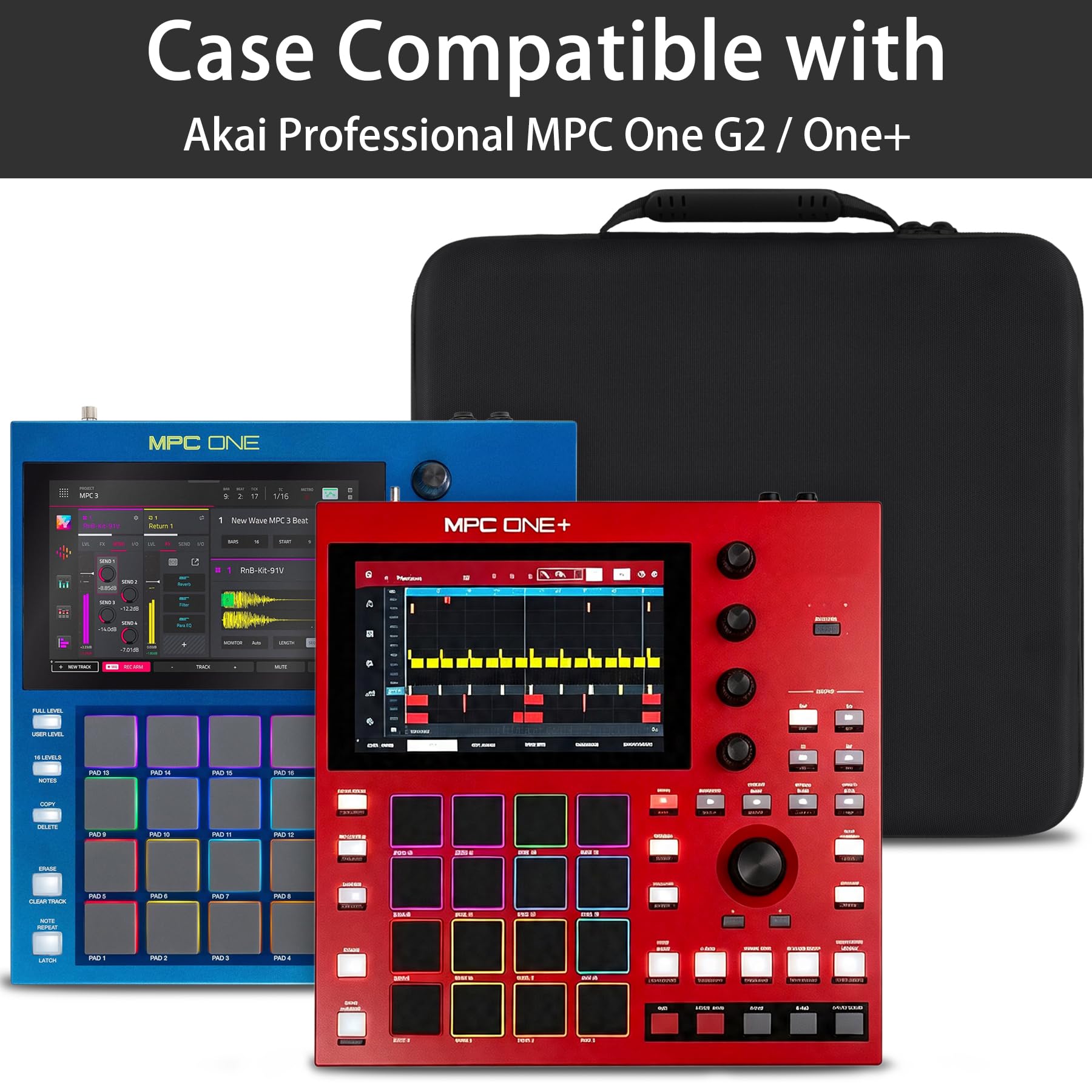 AKAI professional MPC ONE+ ケース付き Amazon.com: co2CREA Hard Case for Akai Professional MPC One G2/One