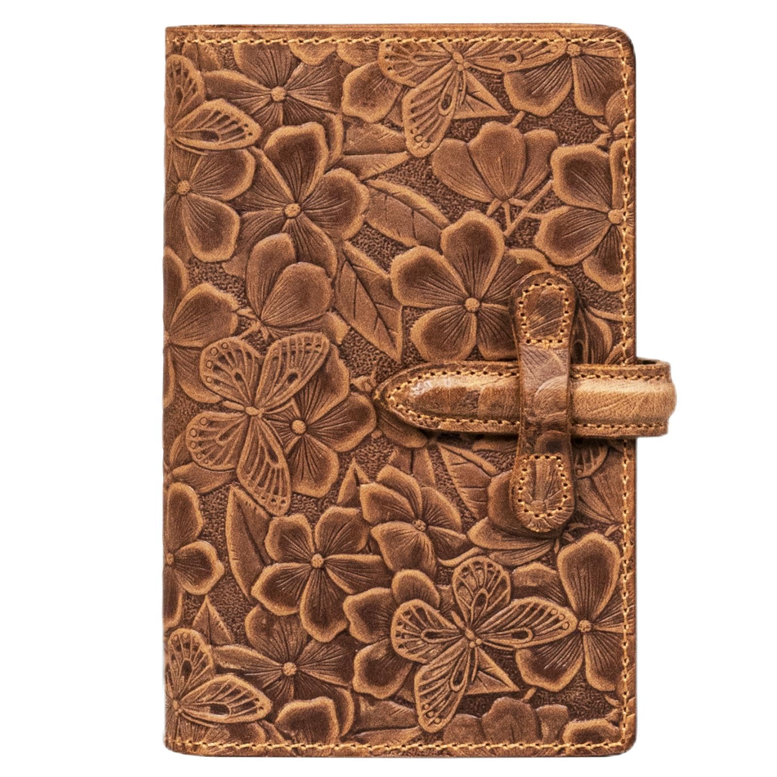 Thryxop Genuine Leather Passport Holder for Women Men - RFID Blocking Slim Travel Wallet，Brown