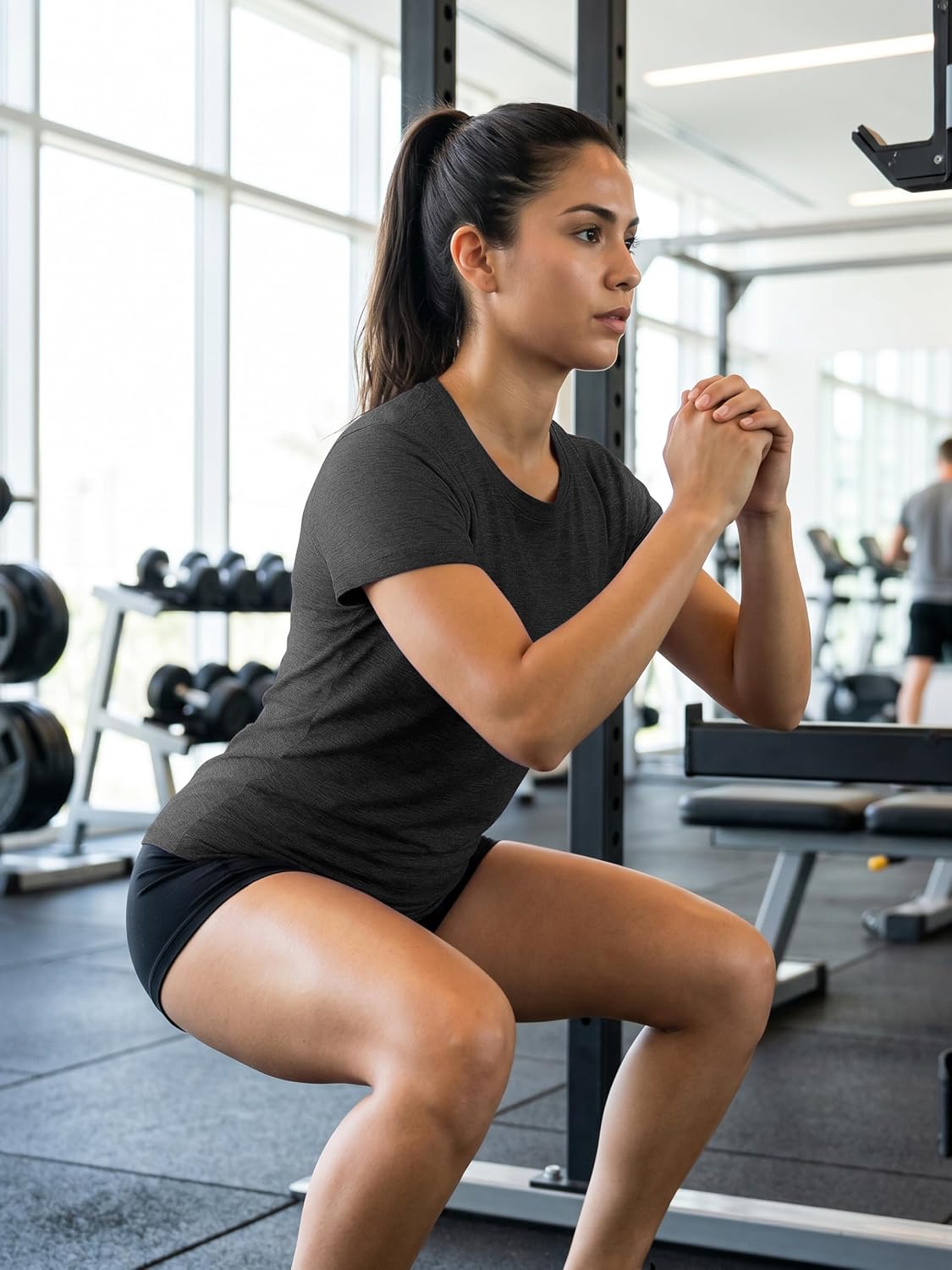 URATOT Women's Short Sleeve Moisture Wicking Athletic Gym T-Shirts Workout Shirts for Women Dry-Fit Summer Tops