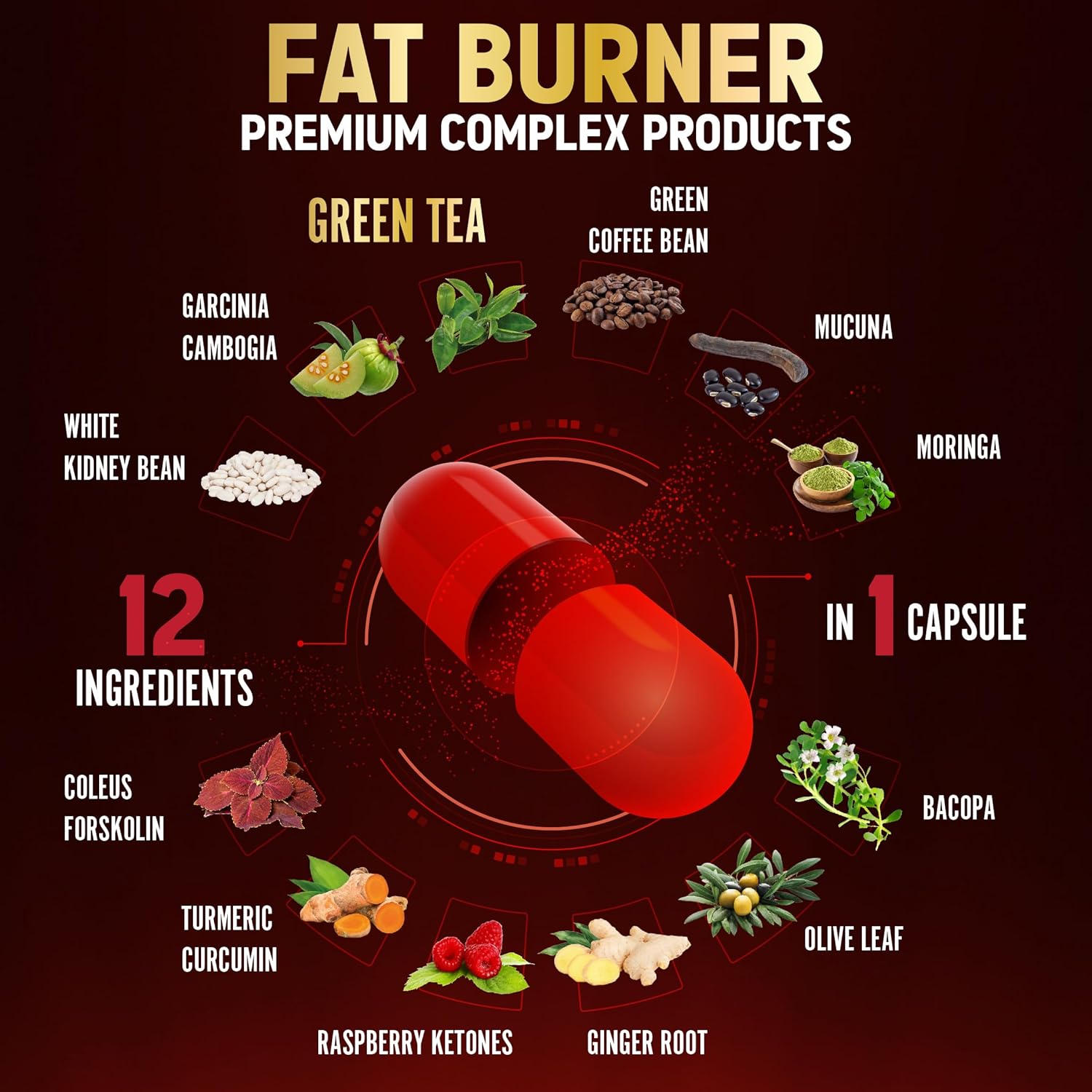 Premium Weight Loss Pills for Women, The Best Fat Burners for Women and Men, Energy Pills, High Potency with Green Tea Extract 98%, 2 Months Supply - Image 5