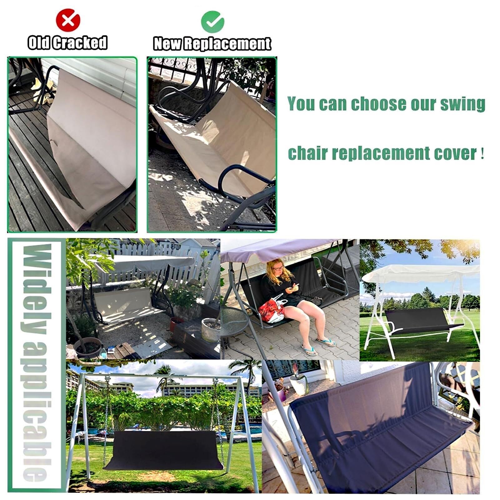 Waterdichte 600D Oxford Doek Outdoor Swing Stoelhoes, Scheurbestendig Waterdichte 600D Oxford Doek Outdoor Swing Stoelhoes, Scheurbestendig