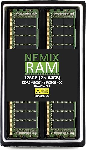 Miniatura 6 de NEMIX RAM 32 GB (1 x 32 GB) DDR5 4800 MHZ PC5-38400 1Rx4 1.1V 288-PIN ECC RDIMM Memoria de servidor registrada compatible con ASRock TRX50 WS