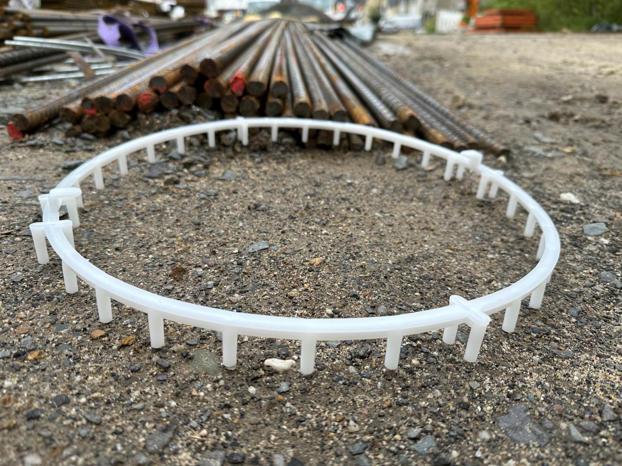 HAROMAC DRUNTER-X® Decken Ring-Abstandhalter 30 mm, 25-500 TLG.– 5-Fach Satz aus recyceltem Kunststoff – Abstandhalter für Bewehrung, Armierung, Decken, Fundamente & Betonbau (25)