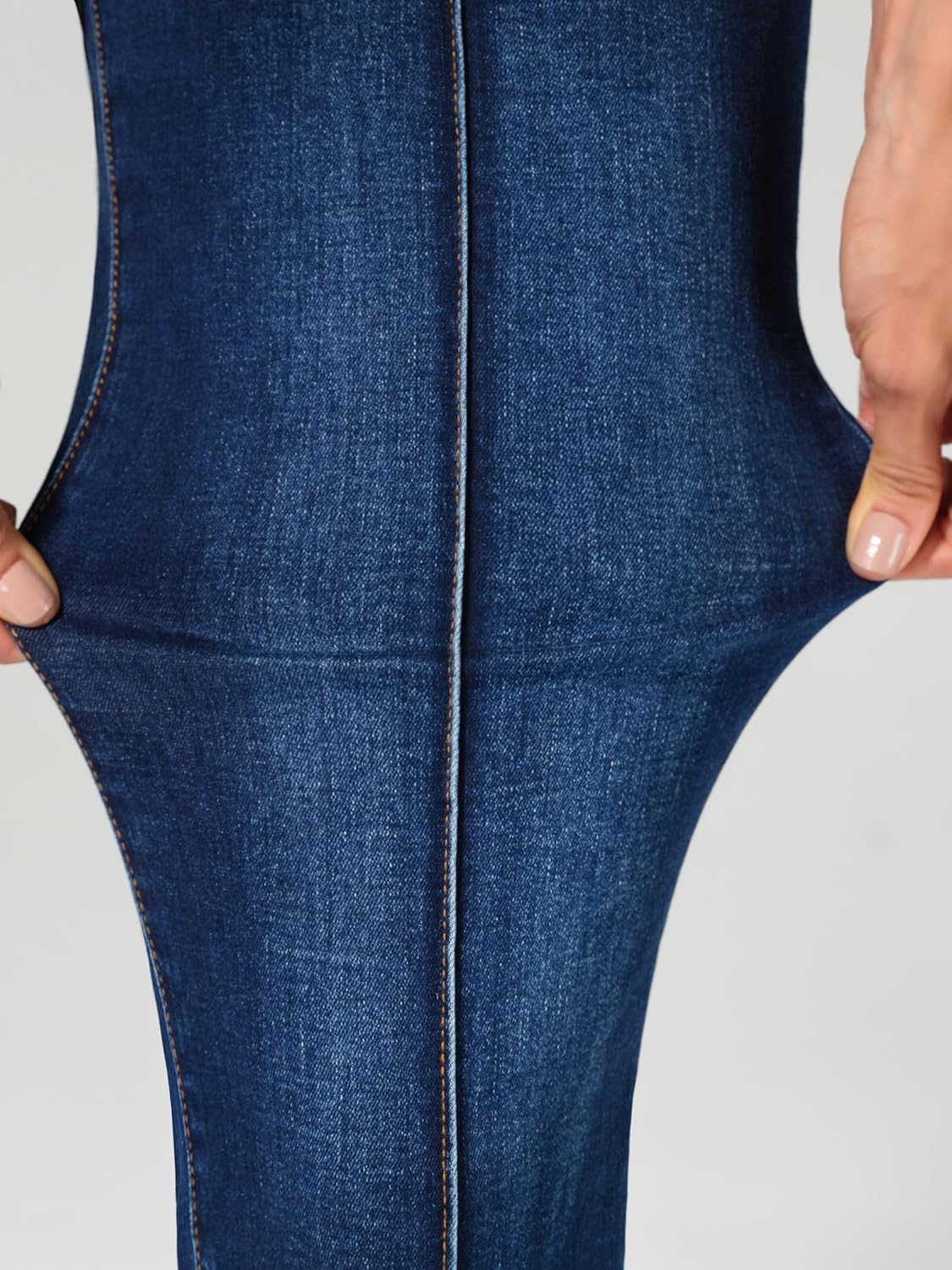 roswear Skinny Jeans for Women High Waisted Stretchy Front Seam Vintage Denim Pants - Image 7