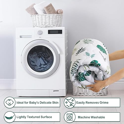 Miniatura 6 de Tapete de juego para bebé de 50 x 50 pulgadas, extra grueso y grande, tapete de juego acolchado suave antideslizante para bebés, niños pequeños,