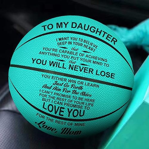 Miniatura 11 de Balón de Baloncesto Personalizado Grabado Personalizado para Hija Hijo Nieta Nieto Sobrino Sobrina Regalos de Navidad Cumpleaños - Nunca lo Perderás