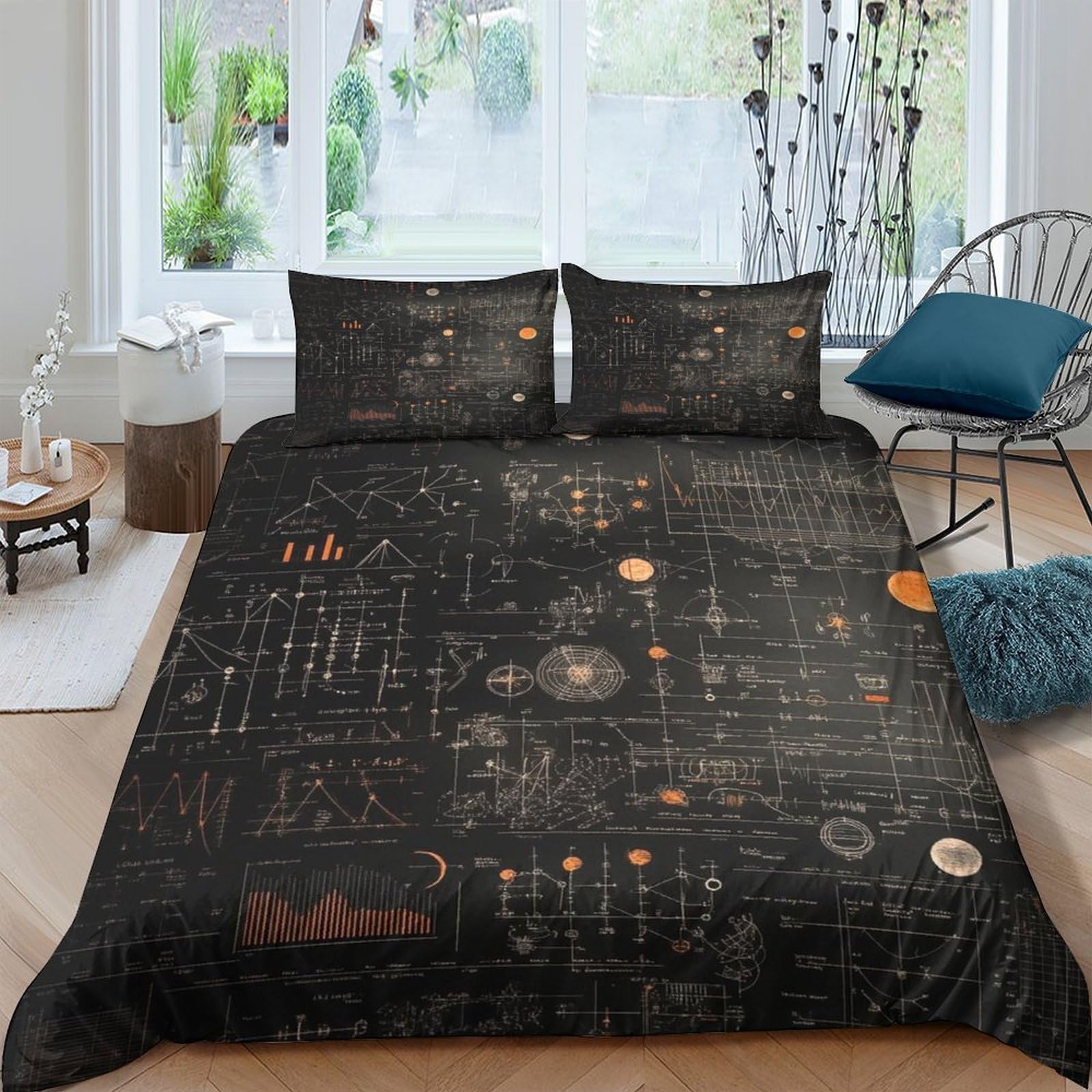 Ctjqhvkz Style-8 3D Printed Vintage Circuit Board Fitted Sheet Microfiber Soft Breathable Steampunk Bed Cover For Bedroom Decor Single（135X200cm）