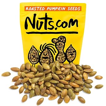 Nuts com Roasted Pumpkin Seeds 2 Lb Bag, Salted No Shell Pumpkin Seeds, Healthy Snack for Adults & Kids, Rich in Protein, Fiber, Calcium & Potassium Keto Friendly, Vegan, Gluten-Free & Kosher Pareve