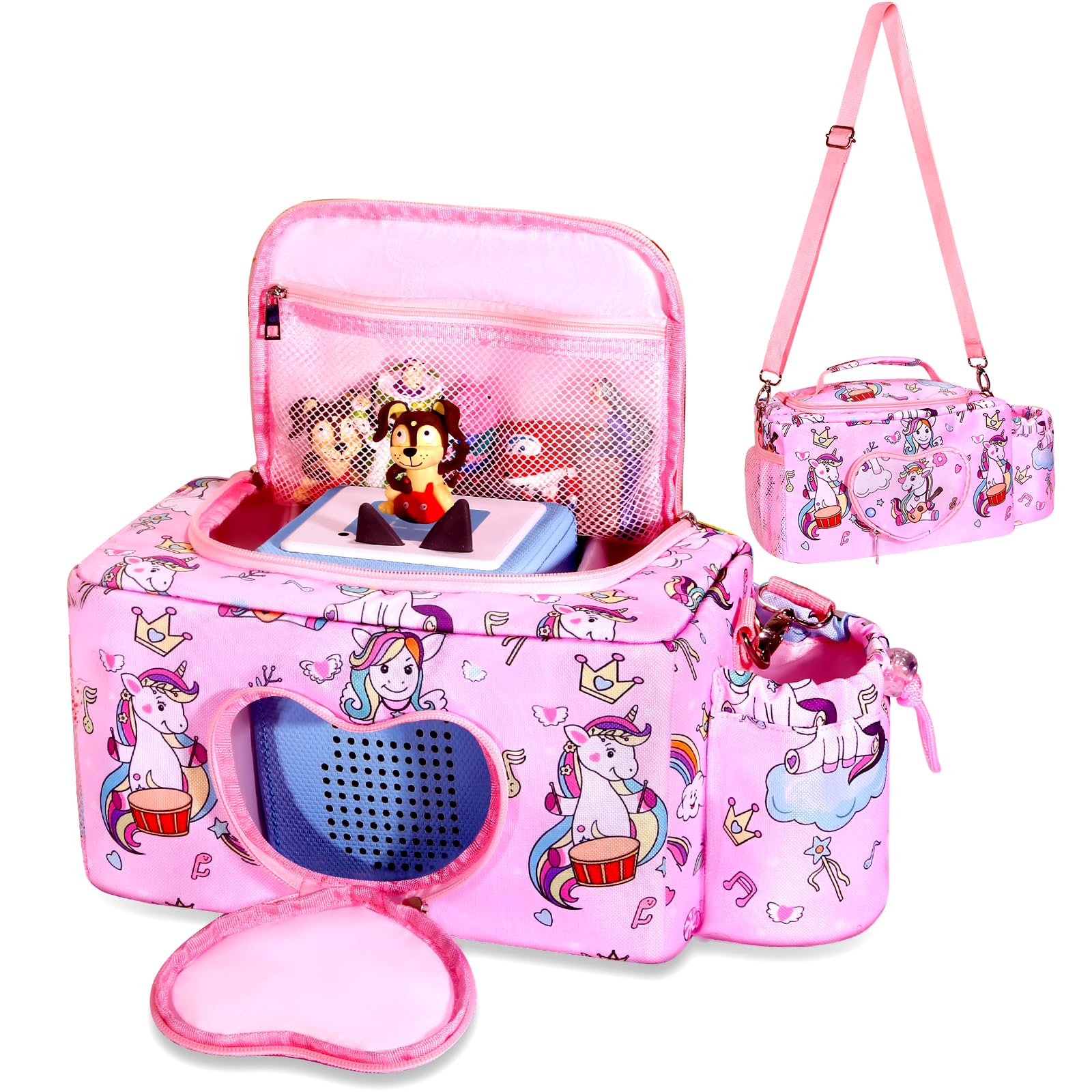 AUGVO Carrying Case for Tonies, Portable Case Carrier Compatible with Tonies and Figures Characters for Tonies, Carrying Storage Bag for Tonies