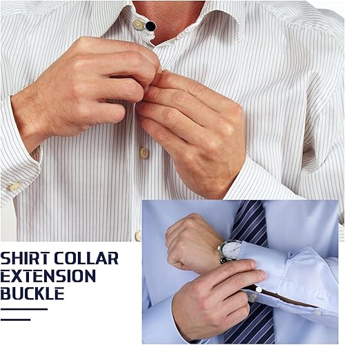 Miniatura 6 de Extender Button Set Includes Elastic Waist Button and Comfy Collar Extender for Clothing Supplies
