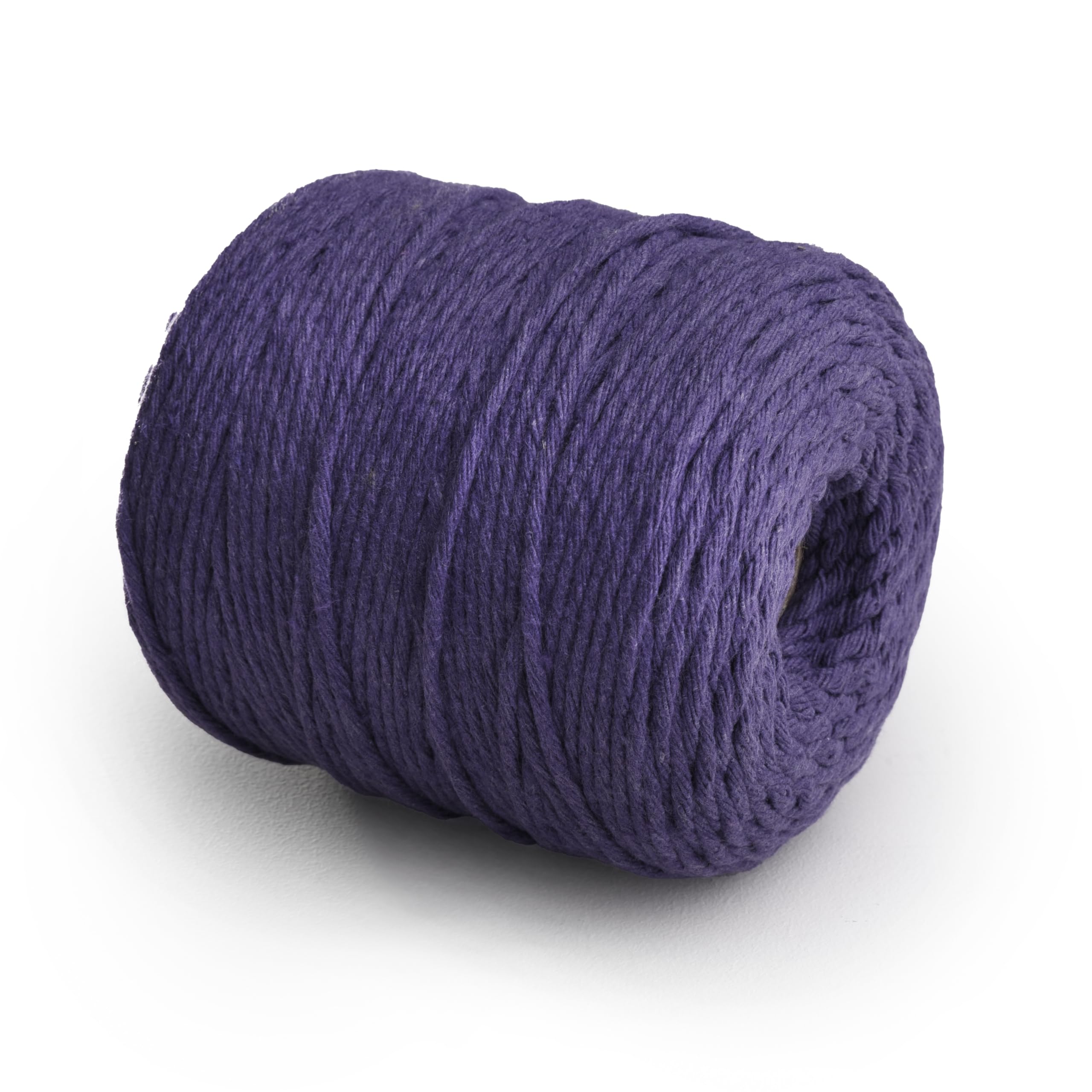 29 Colors 3mm Braided Macrame 100% Cotton Cord Crafting, Jewelry Making & Rustic Home Décor String Rope Craft Project DIY Supply Soft Nartural Knotting Boho Decor Knitting (Purple, 100m)