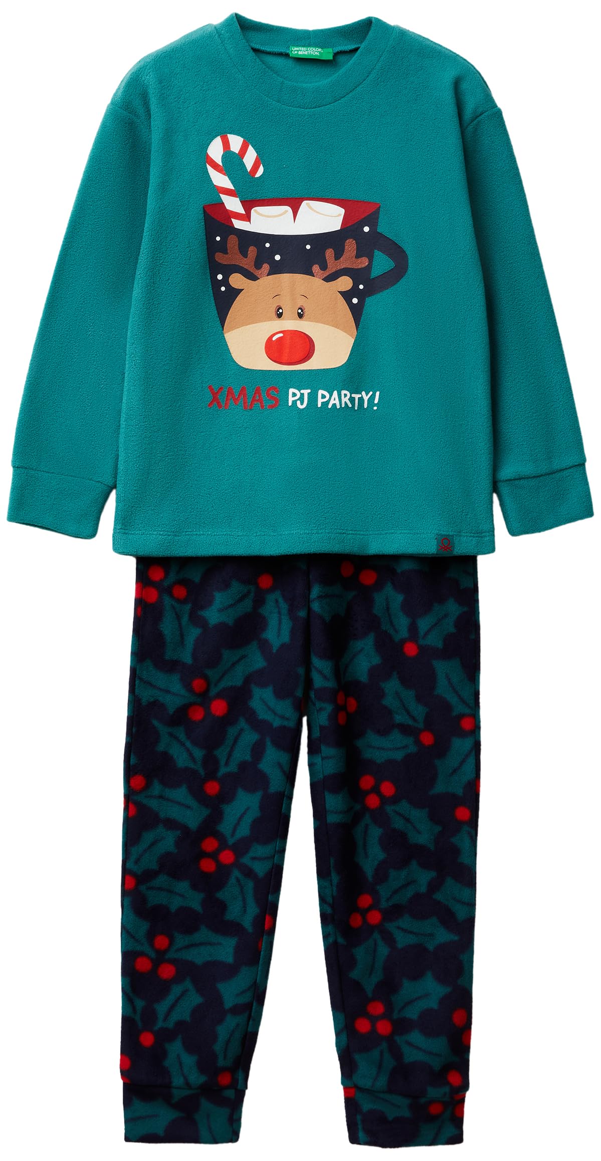 United Colors of Benetton Pig(Maglia+Pant) 3i470p09h Set di Pigiama Bambini e Ragazzi