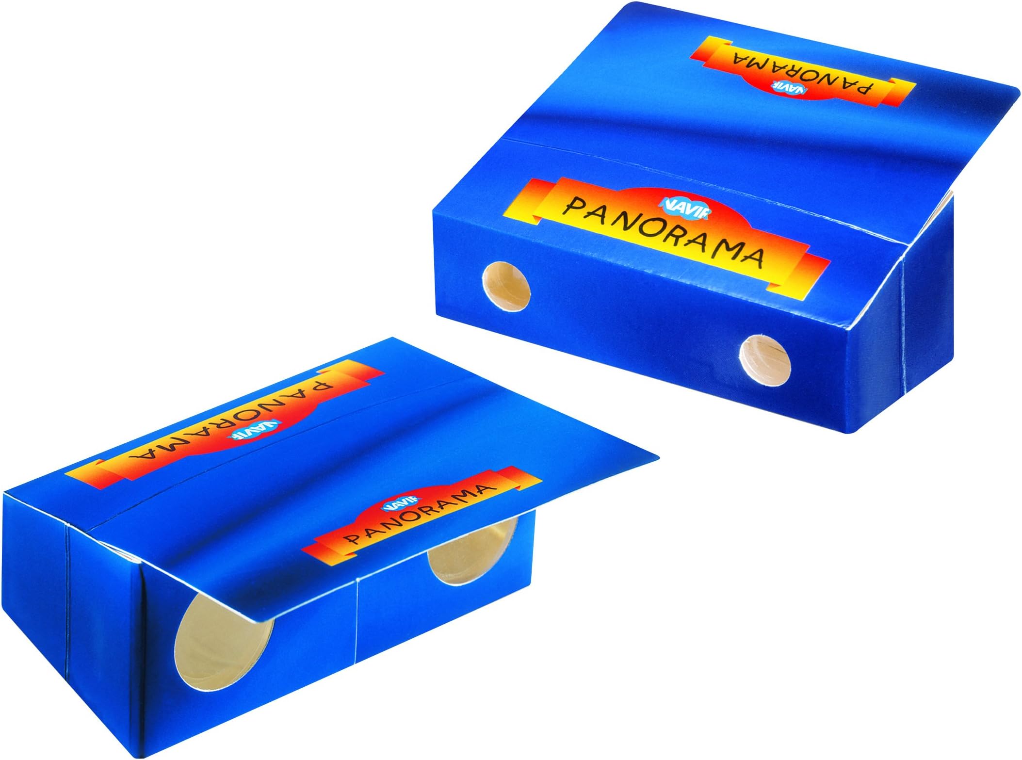 Navir 9010/E 24 Pieces Panorama Cardboard Binocular in Display, Blue, Multicoloured