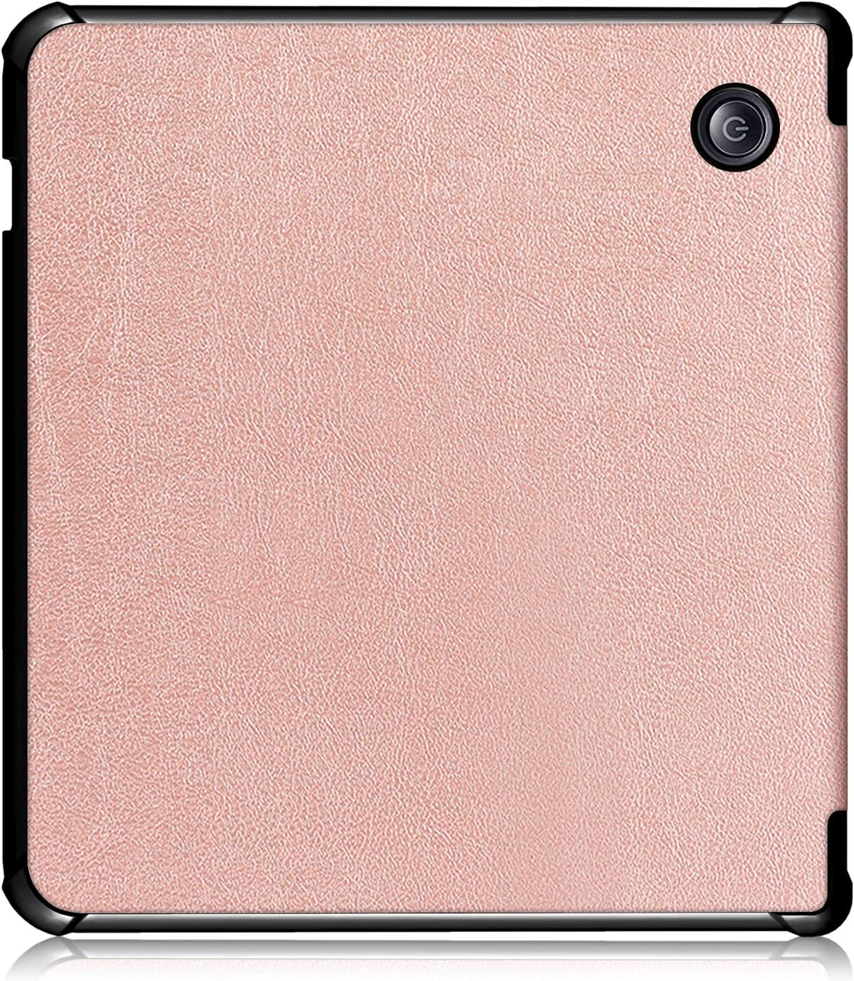 Kobo Libra H2O Case, Ratesell The Thinnest and Lightest Leather Smart Origami Cover Case for New Kobo Libra H2O 2019 Release with Auto Wake Sleep Feature Rose Gold