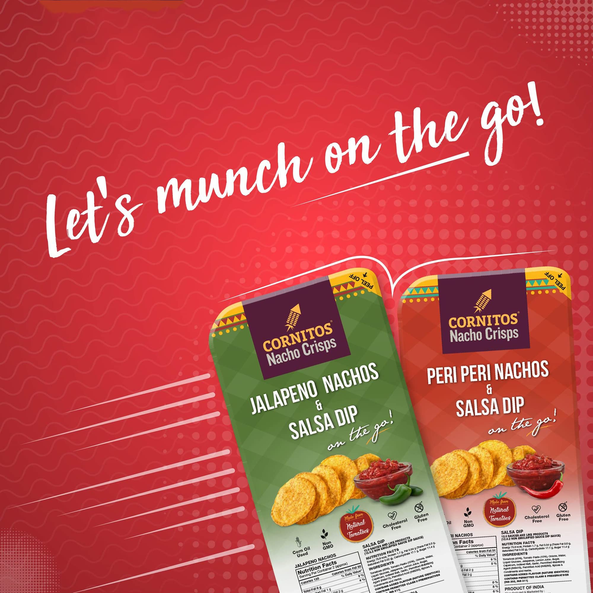 Cornitos Jalapeno Nachos and Salsa Dip Tray 75 g - Image 2 thumbnail