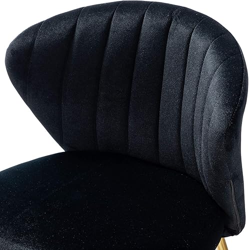 Miniatura 118 de TINA'S HOME Sillas modernas para sala de estar, comedor, pequeña silla decorativa de terciopelo con patas de metal dorado, bonita silla lateral