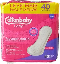 Cottonbaby - Prot Diario Cottonbaby Lady Lv Mais Pg Menos C/40 S/Abas
