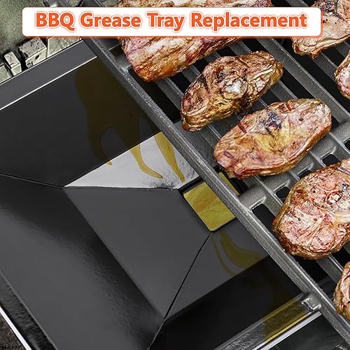 Miniatura 6 de QuliMetal Bandeja de grasa 99250 con bandeja de captura y soporte 7515  Bandeja de goteo para parrillas Weber Spirit 310, 320 (2007 y 2008) y 700,
