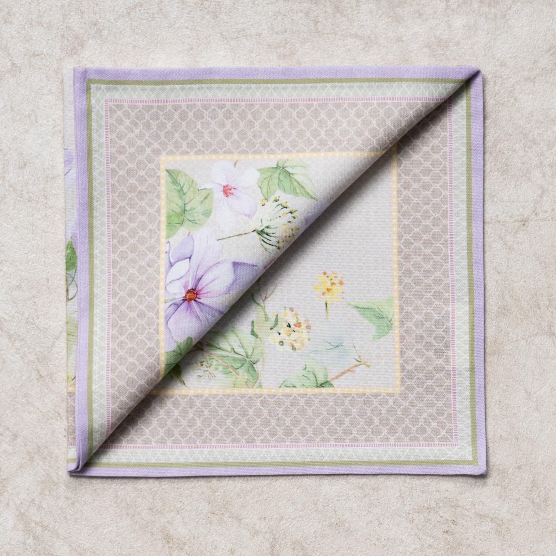 Maison d' Hermine Cloth Napkins Set of 4 100% Cotton Everyday Reusable Square Napkins Cloth Washable Dinner Party Wedding Restaurant Gifts for Mothers Day (Magnolia Mornings - Image 4