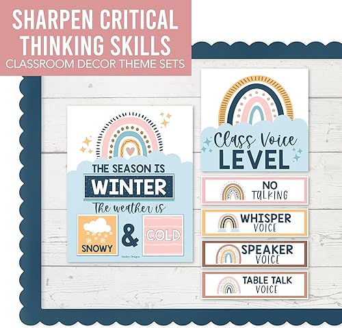 Miniatura 6 de Juego de calendario de aula, decoración de tablón de anuncios, calendario escolar para aula, primaria, preescolar, tabla meteorológica meses del