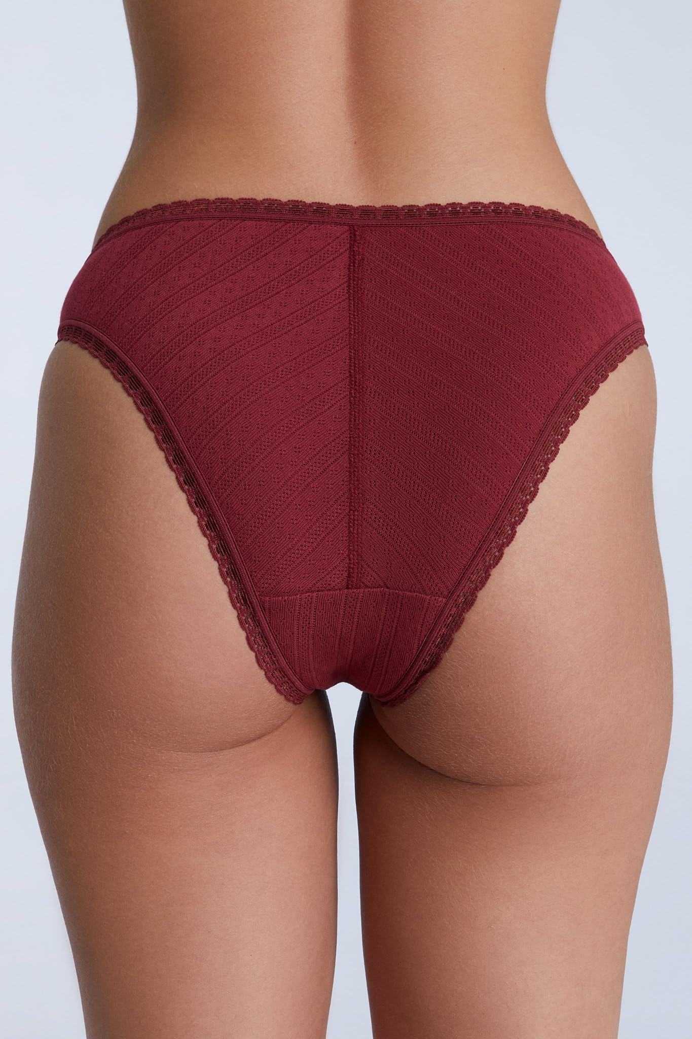 Slip da donna in 100% cotone biologico con design jacquard, biancheria intima comoda e sostenibile