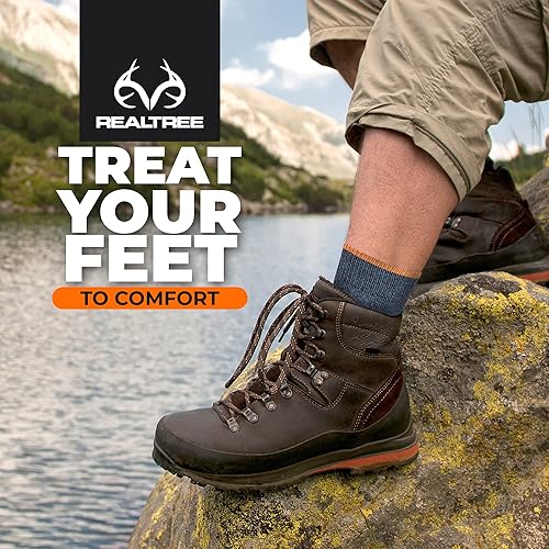 Miniatura 5 de Realtree Calcetines térmicos para hombre  Paquete de 3 calcetines térmicos pesados  Calcetines gruesos aislados accesorios de invierno para botas
