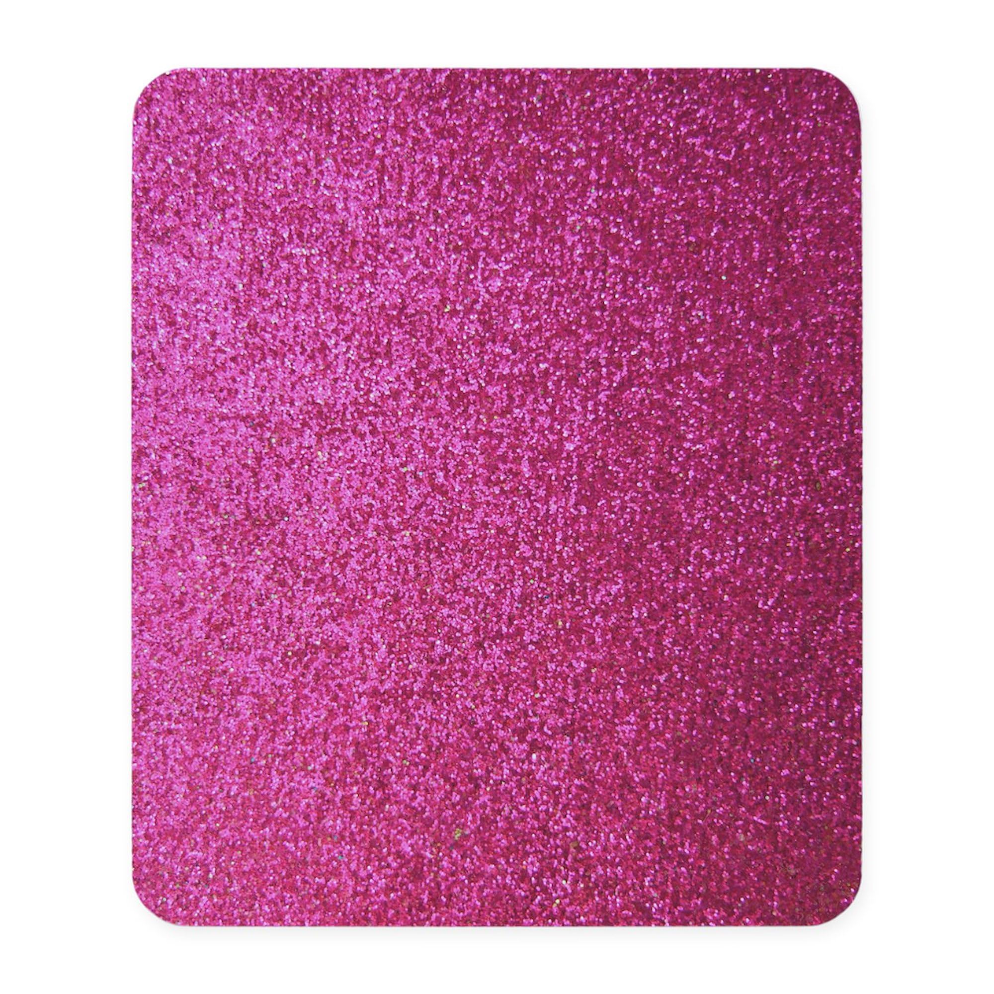 CafePress Hot Pink Faux Glitter Mousepad Non-Slip Rubber Gaming Mousepad