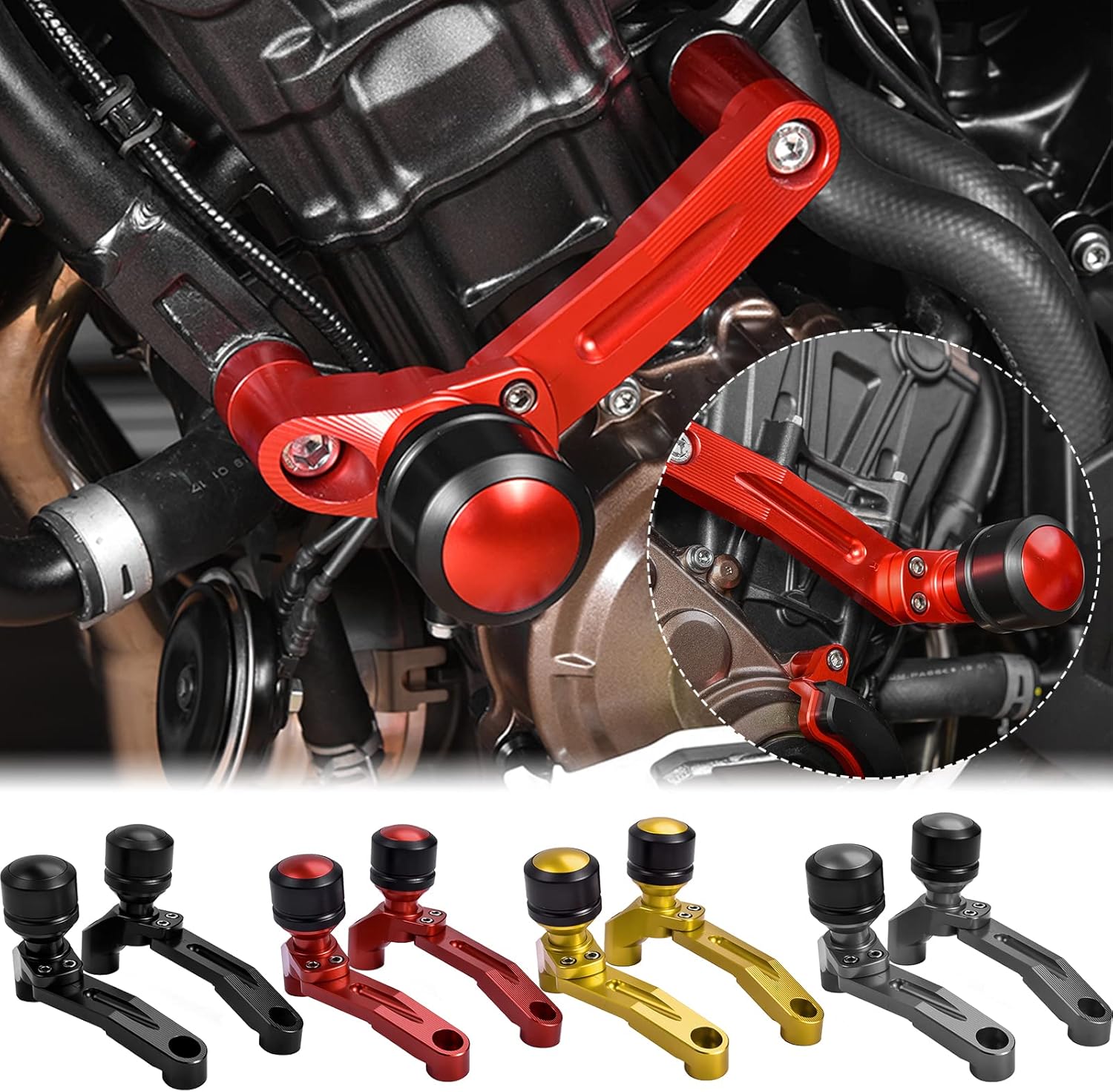 Amazon.com: TAZGANTAX Motorcycle Engine Guard Frame Slider Falling ...