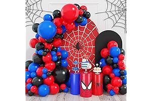 Spider-Man Birthday Party Supplies - Spiderman Balloon Garland Arch Kit