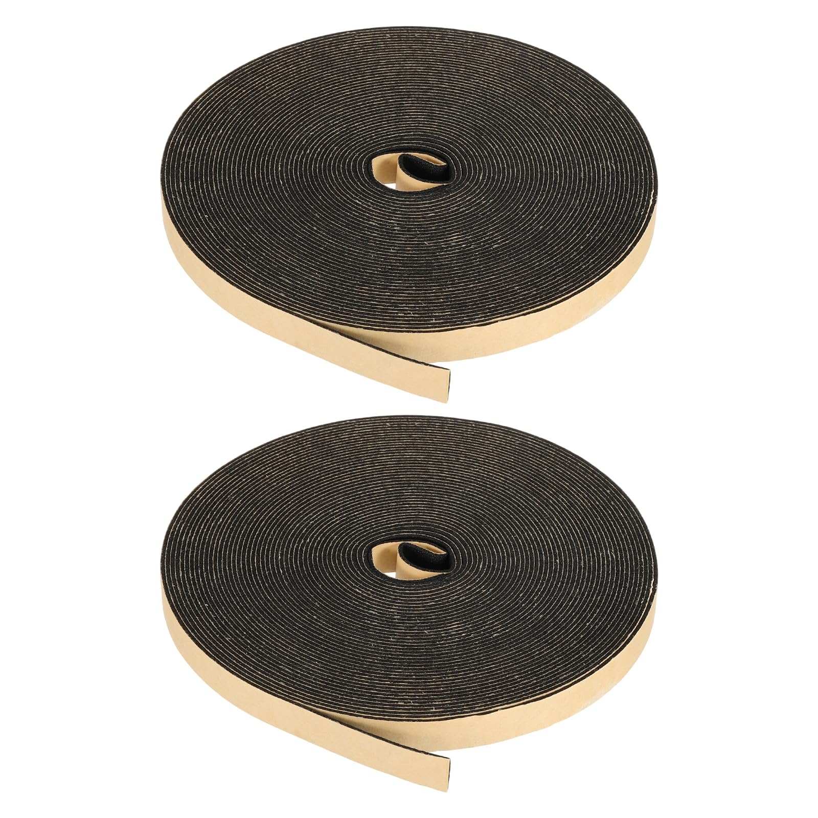 PATIKIL Foam Insulation Tape, 2Pcs 10mm W x 1mm t x 10 Meter Self Adhesive Weather Stripping Door Seal Strip for Door Window Air Conditioning, Black โ image 1
