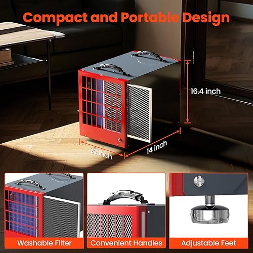 Miniatura 7 de Abestorm Deshumidificador comercial de 198 pintas con bomba y manguera de drenaje para espacio de rastreo, sótano, gran espacio de hasta 2,600 pies