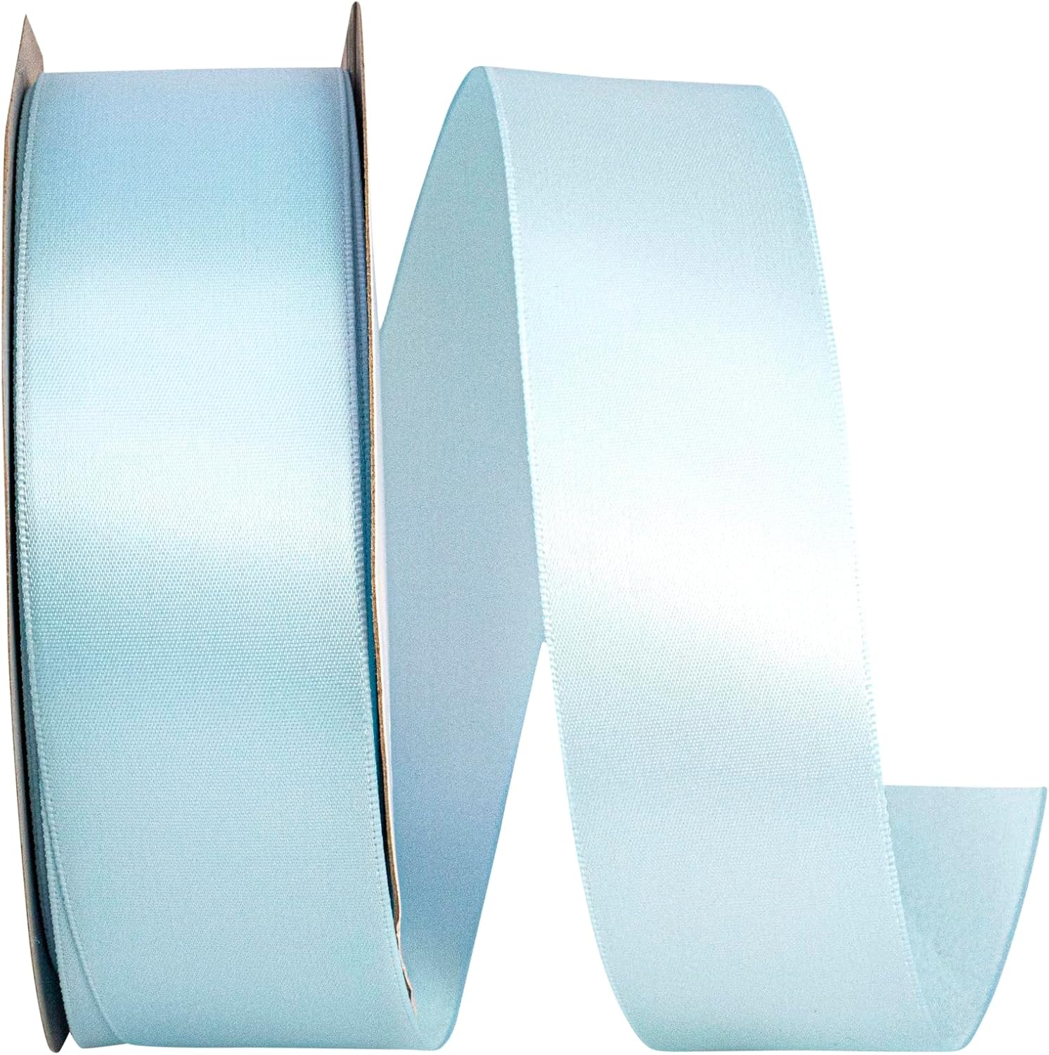 Reliant Ribbon 4950-052-09K Double Face Satin Ribbon, 1-1/2 Inch X 50 Yards, Light Blue