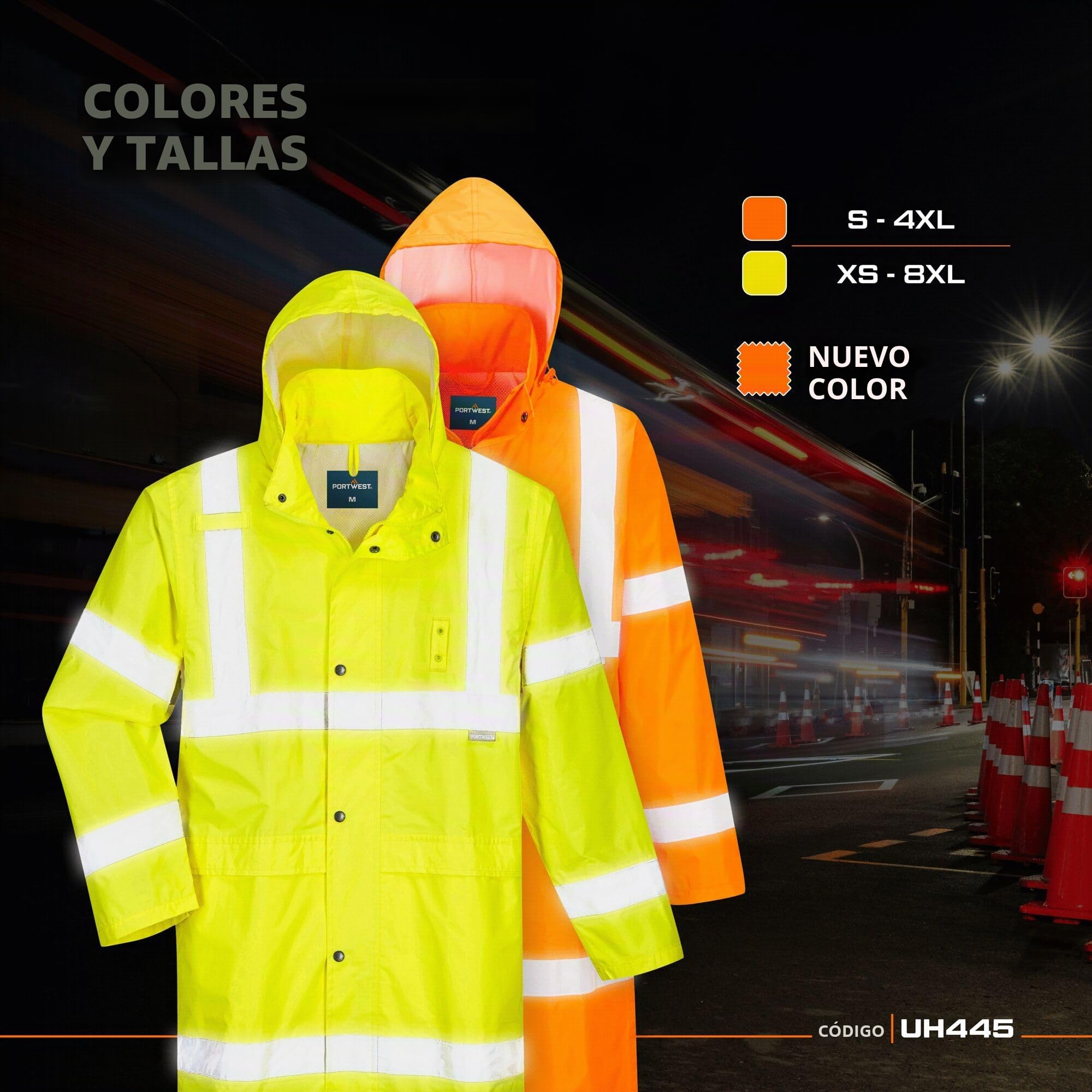 Portwest H445 Abrigo de trabajo Unisex adulto (Pack de 1)