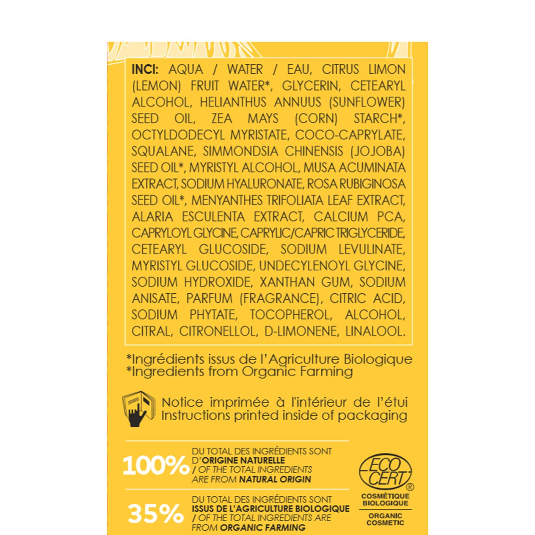 BIO Kadalys Musalift Lifting Face Cream - wygładza widoczne zmarszczki - 100% naturalne pochodzenie - kwas hialuronowy - formuła wegańska - wyprodukowana we Francji - 50 ml