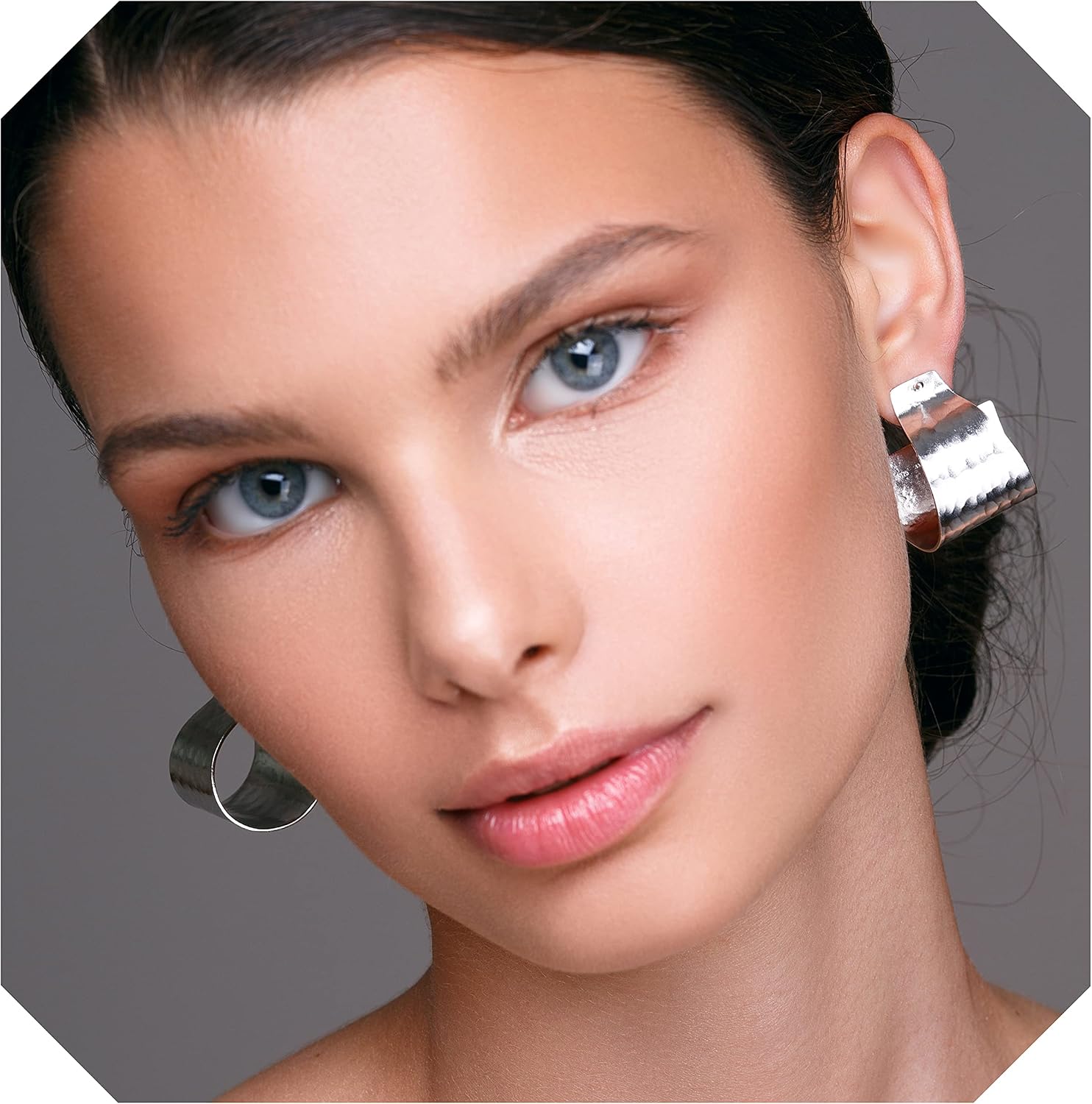 Large Bohemian Hoop Earrings, 925 Sterling Silver, Boho Statement Style, Hypoallergenic Comfortable Wear, Perfect for Layering - Handmade by Emmanuela