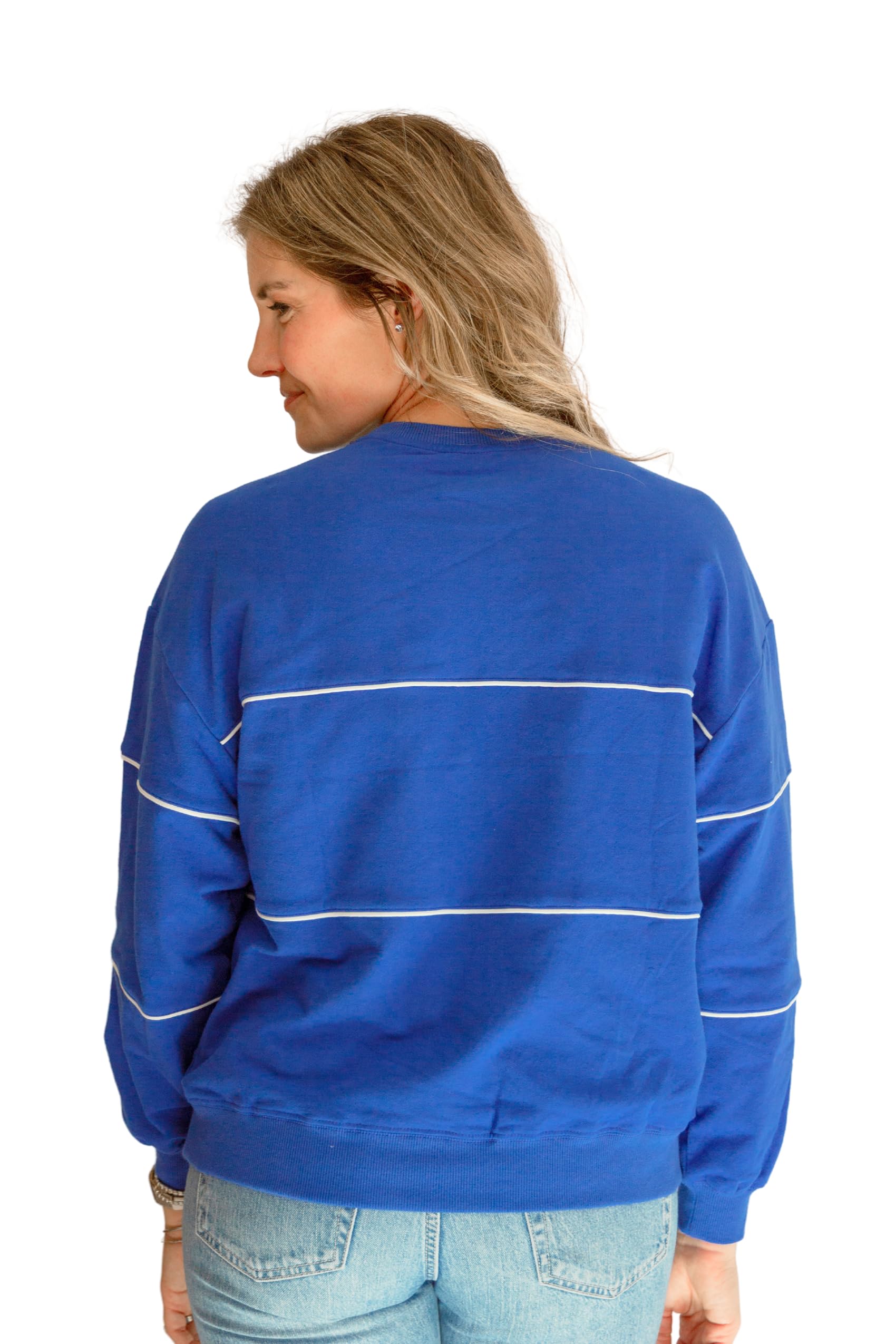 Movemama Still-Sweatshirt mit unsichtbarem Reißverschluss und Paspelierung aus French Terry-Baumwolle