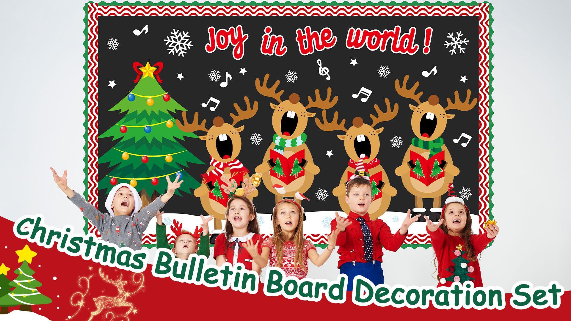 Reindeer Bulletin Board 48 Pcs Reindeer Christmas Countdown Bulletin Board  Kit - Elk Cutouts With Glue Points Reindeer Cutouts, image size:1920x1080