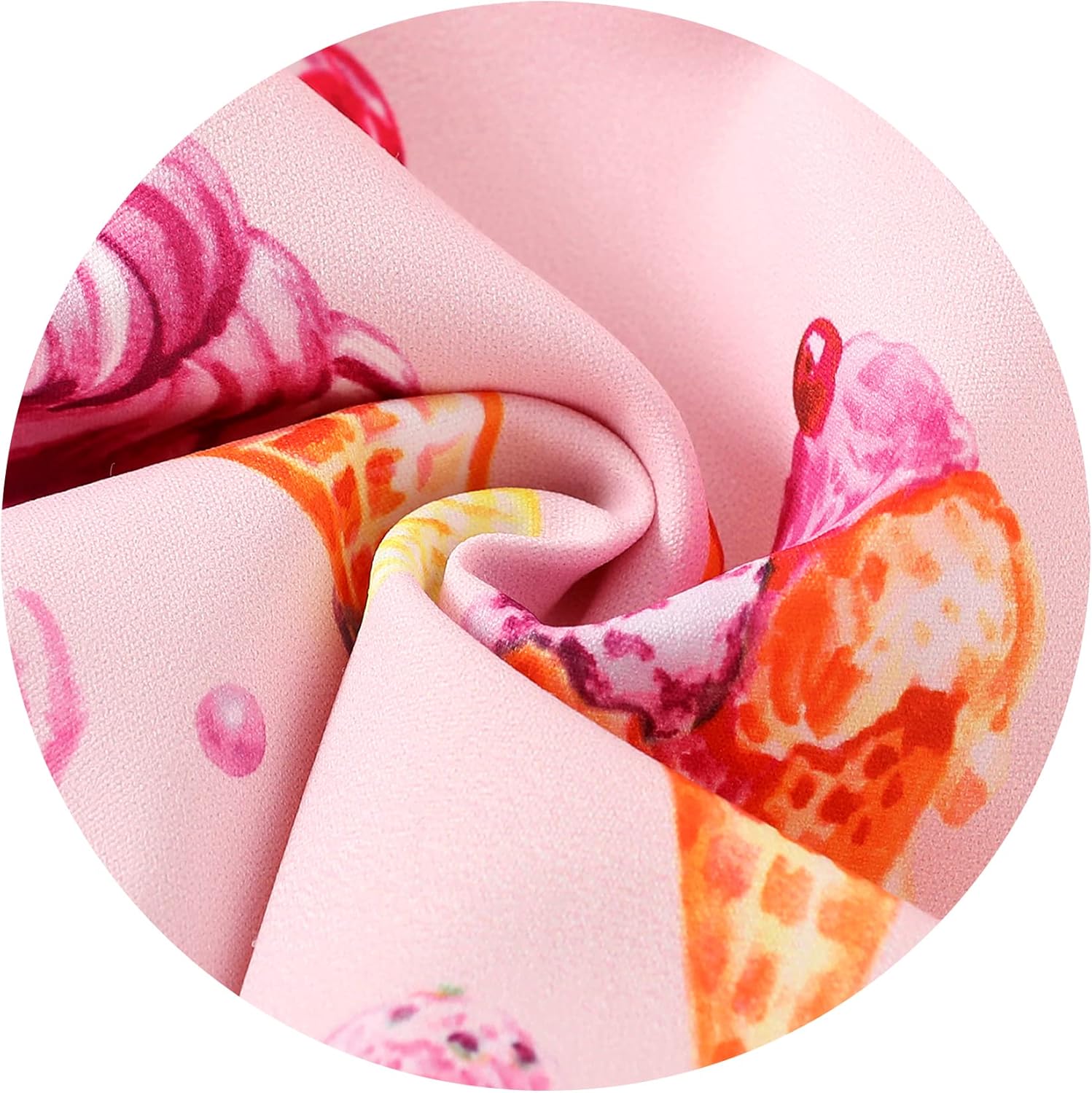 Toddler Baby Girls Summer Skirt Ice Cream Print Sleeveless Strap Backless Dress - Image 5