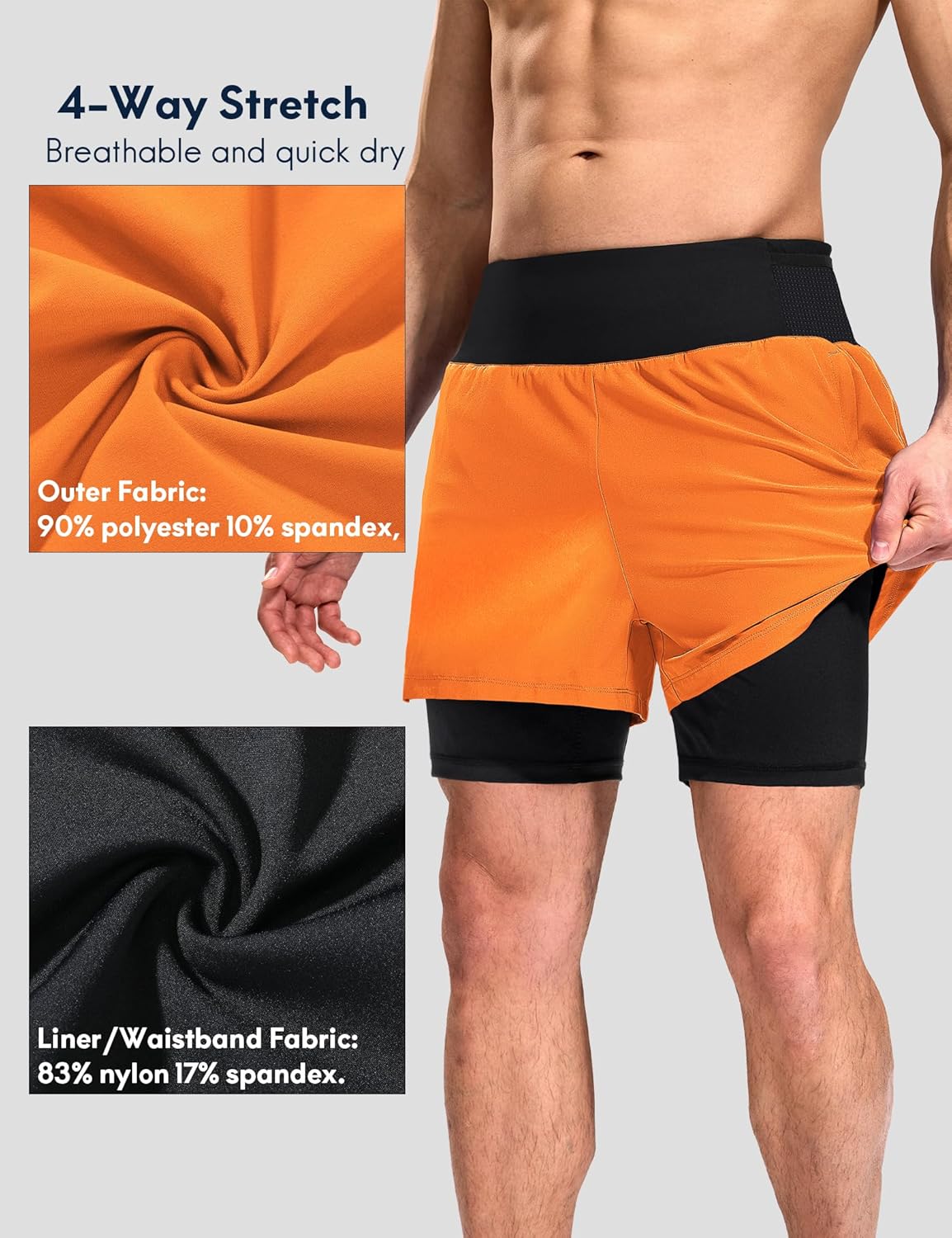 Haimont Shorts de corrida masculino 2 em 1 7,6 cm, short esportivo leve de secagem rápida para academia com forro e bolsos com zíper em promoção! Veja a oferta e mais achadinhos de Shorts & Bermudas 8 Hoje é o melhor dia para comprar Haimont Shorts de corrida masculino 2 em 1 7,6 cm, short esportivo leve de secagem rápida para academia com forro e bolsos com zíper com aquele preço maroto! Promoção! Aproveite a oferta! 8