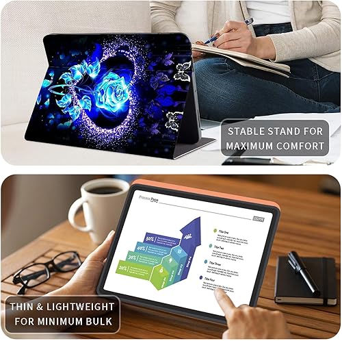 Vista 240 de Funda para Kindle de 6 pulgadas (11.ª generación, versión 2024/2022) delgada de piel sintética, ajustable, multiángulo, Smart Shell con función