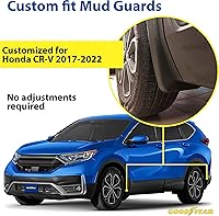 Vista 4 de Aletas antibarro Goodyear para Honda CR-V 2017-2022, par, termoplástico resistente, ajuste personalizado, fácil de instalar, durabilidad