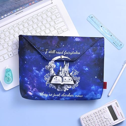 Miniatura 4 de LParkin I Still Read Fairytales Are Just Darker Now Smutty Book Sleeve con cremallera para amantes de los libros obscenos, 11 x 9 pulgadas, funda
