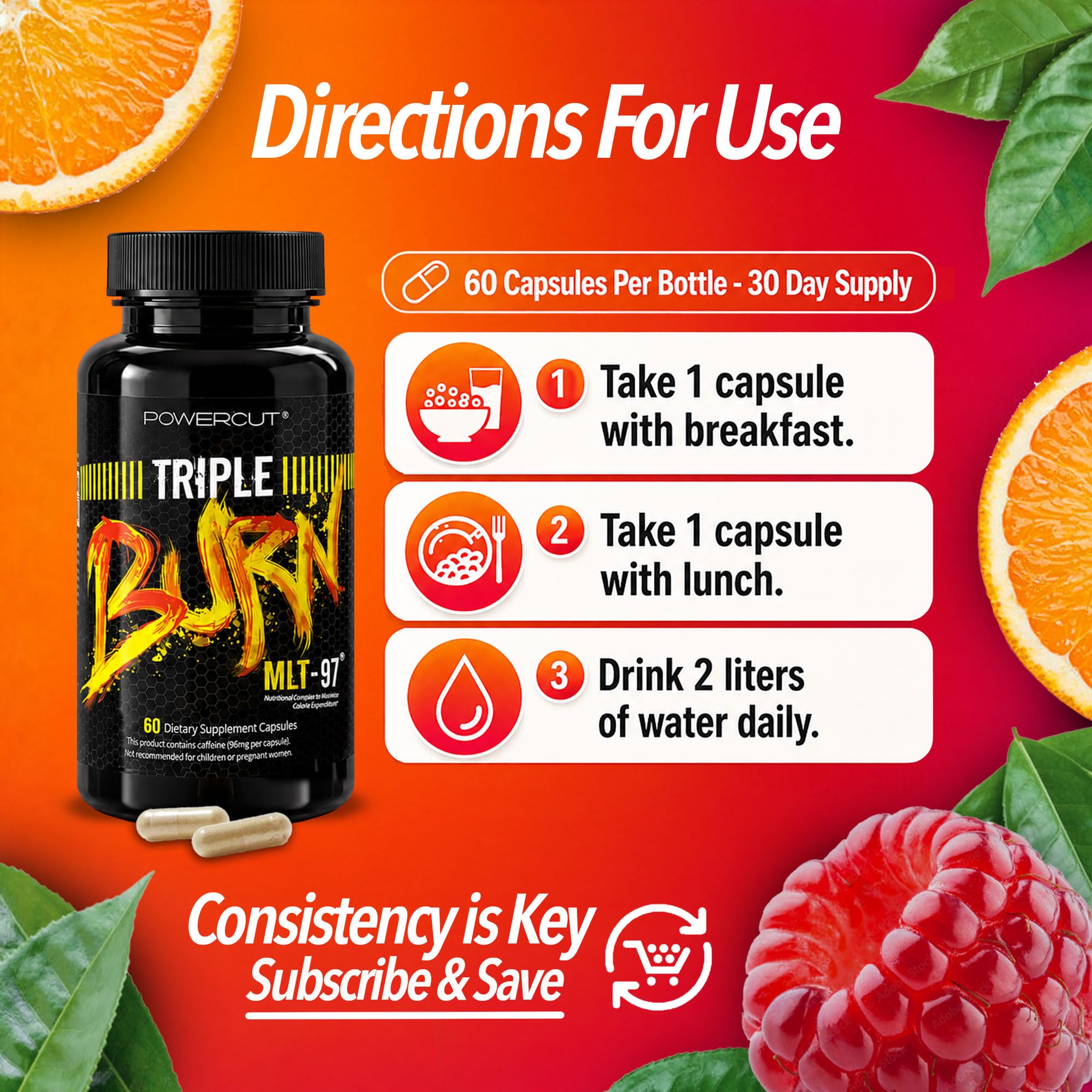 Amazon.com: Triple Burn Weight Loss Pills for Women & Men, Fat