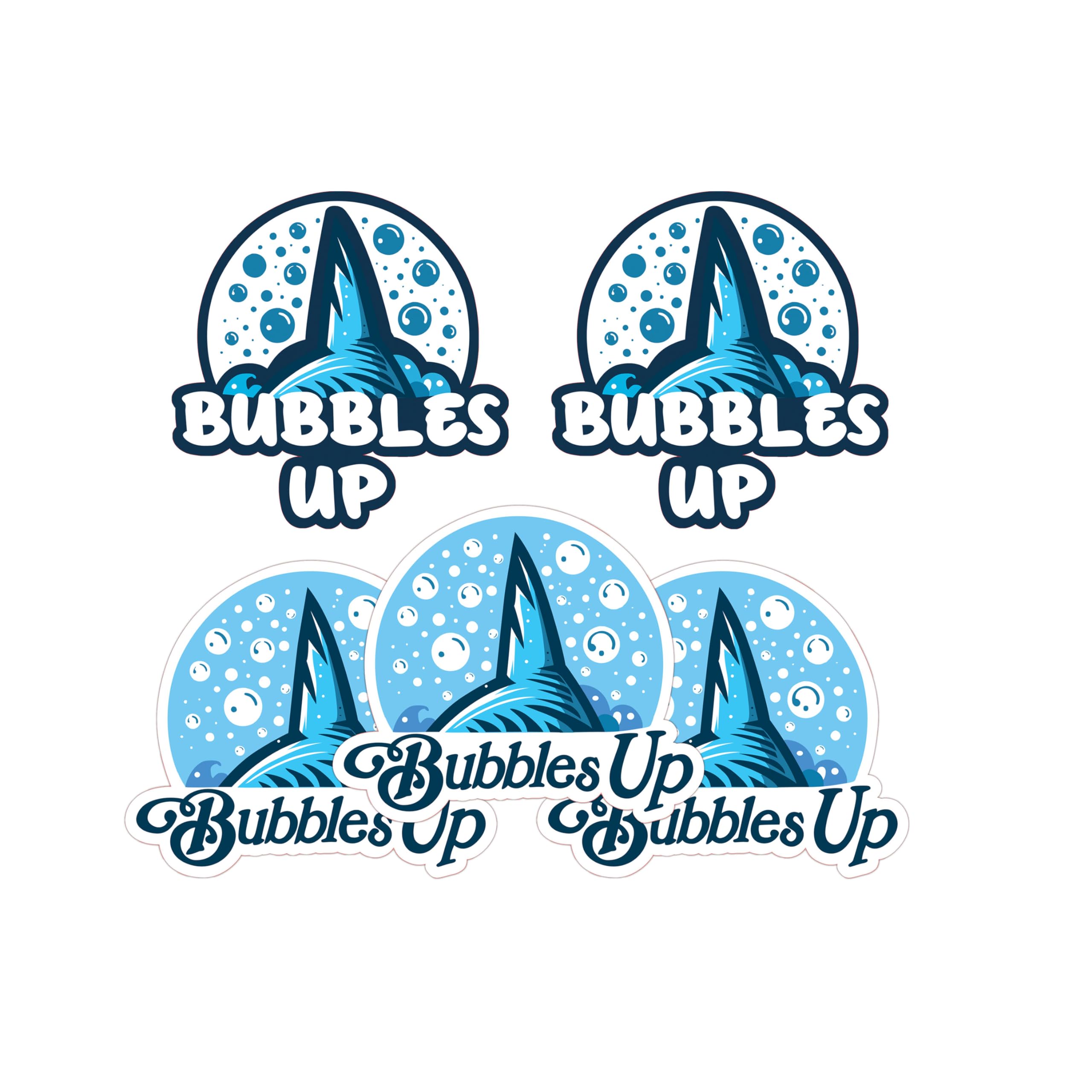 5PCS 3.2" Bubbles Up Sticker RIP Sticker for Suitcase Tumbler Laptop Computer Water Bottles Car Phone Vinyl Decal Waterproof Sticker.